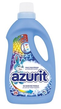 Azurit gel 62 dávek/2480ml barevné prádlo Azurit gel 62 dávek/2480ml barevné prádlo - Drogerie Prací prostředky Prací gely nad 50 dávek